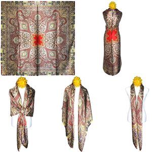 NWT Genuine 100% Mulberry Silk Satin Scarf 53"x53" Large Square Shawl 51161